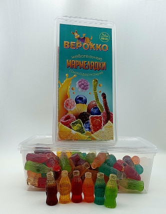  Жевательный мармелад Бутылочки МИКС, 250г      в Алексине